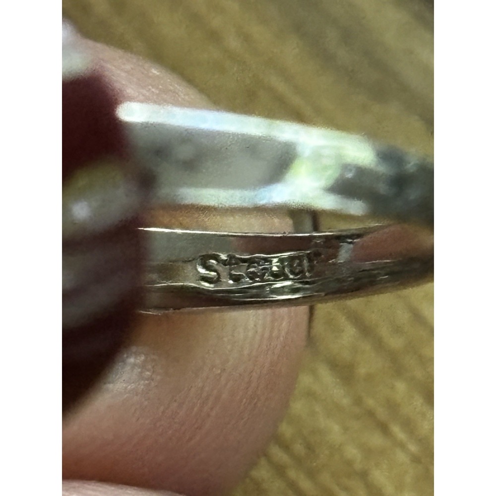 STAUER 925 STERLING SILVER NATURAL TANZANITE FLOWER CLUSTER RING Size 7.25 - Picture 3 of 14